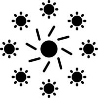 Firework Glyph Icon vector