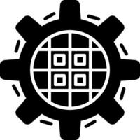 Kanban Glyph Icon vector