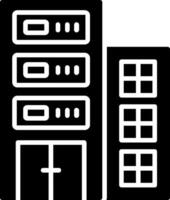 Data Center Glyph Icon vector