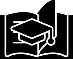 Studying Process Glyph Icon vector