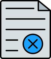 File Format Line Filled Icon vector