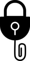 Picklock Glyph Icon vector
