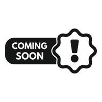 Fast coming soon icon simple . Urgent new brand vector