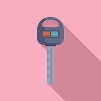 Smart vehicle key icon flat . Electronic access vector