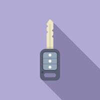 Alert smart key icon flat . Access start vector