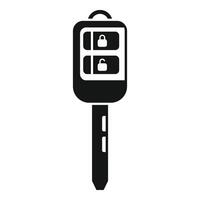 Smart entrance key icon simple . Wireless boot vector