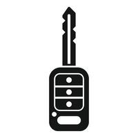 Alert smart key icon simple . Access start vector