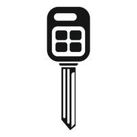 Electronic smart key icon simple . Access security vector