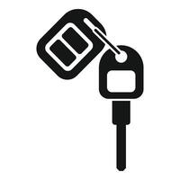 Smart key remote control icon simple . Object electronic device vector