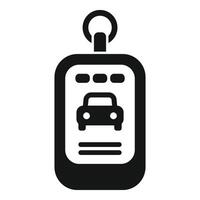 Modern alert entry icon simple . System alarm vector