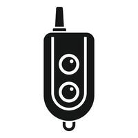 Antenna key control icon simple . Vehicle security vector