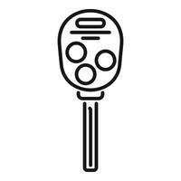 Smart vehicle key icon outline . Electronic access vector