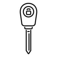 Control boot key icon outline . Smart security vector