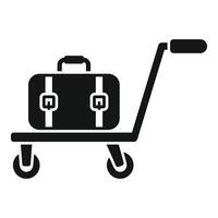 Delivery perfect trolley icon simple . Support move vector