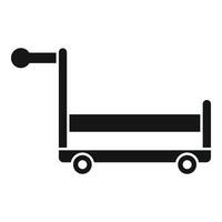 Support trolley icon simple . Solid perfect vector