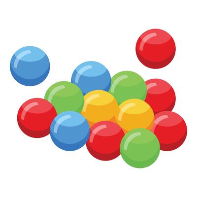 Bubble gum balls icon isometric . Sweet dessert