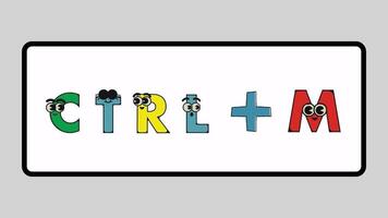 shortcut ctrl plus m sortcut shortcut key speeds up the work of the text sortcut animation. video