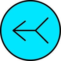 Merge Line Filled Icon vector