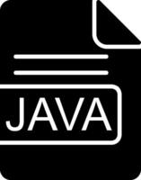 Java archivo formato glifo icono vector