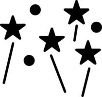 Fireworks Glyph Icon vector