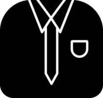 Working Suit Glyph Icon vector