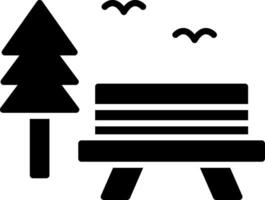 Park Glyph Icon vector