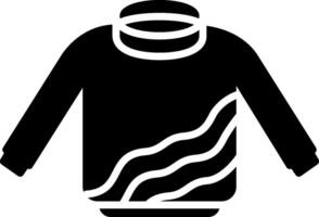 Sweater Glyph Icon vector