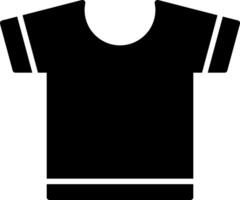 camiseta glifo icono vector