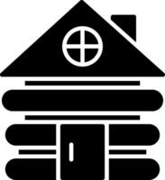 Cabin Glyph Icon vector