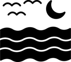 River Glyph Icon vector