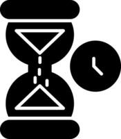 Hourglass Glyph Icon vector