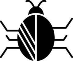 Bug Glyph Icon vector