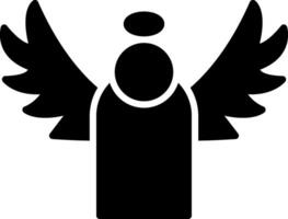 Angel Glyph Icon vector