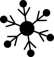 Snowflakes Glyph Icon vector