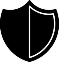 Shield Glyph Icon vector