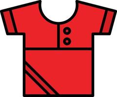 Shirt Line Filled Icon vector