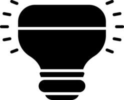 Light Bulb Glyph Icon vector