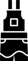 Dungarees Glyph Icon vector