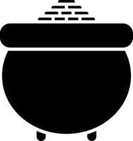 Gold Pot Glyph Icon vector