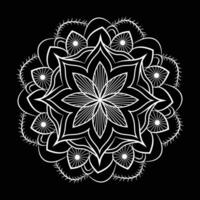 flor floral único sencillo mandala Arte modelo y diseños para gratis descargar vector