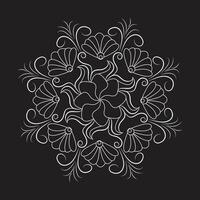 Flower easy circle eps mandala patterns for download vector