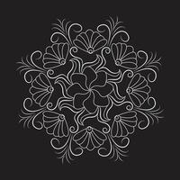 Flower easy circle eps mandala patterns for download vector