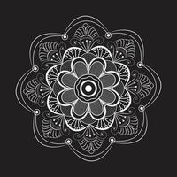 creativo fácil circulo flor floral mandala diseño para gratis descargar vector