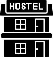 Hostel Glyph Icon vector