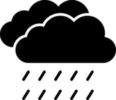 Raining Glyph Icon vector