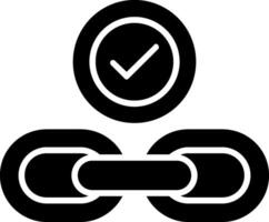 Hyperlink Glyph Icon vector