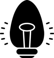 Light Bulb Glyph Icon vector