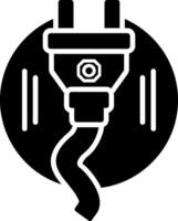 Plug-In Glyph Icon vector