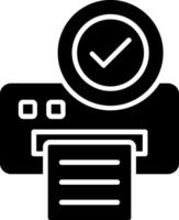 Printer Glyph Icon vector