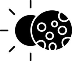 Eclipse Glyph Icon vector